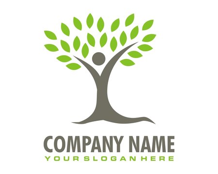 tree figure logo image vector