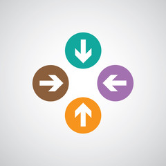 vector arrow sign icon