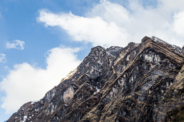Mountain peak of the Annapurna Himalayan range, Nepal