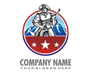 soldier logo image vector