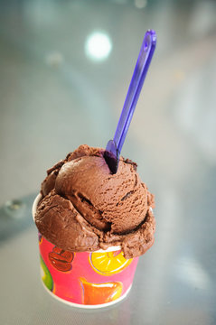 Cup with ice cream