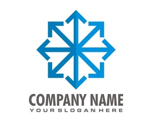 snowflakes logo image vector