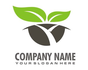 leaf logo image vector