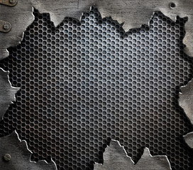 grunge metal template background