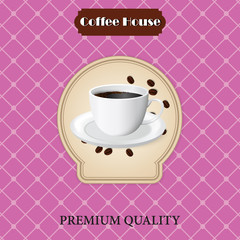 menu for coffee in vintage