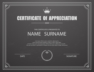 Vector certificate template.