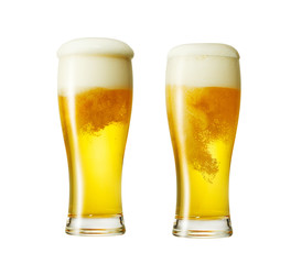 グラスビール2個