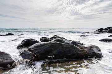 Beach and blue sea