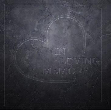 In Loving Memory - Marmor - Herz