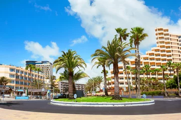 Gordijnen Playa del Ingles city. Maspalomas. Gran Canaria. © Valery Bareta