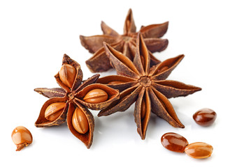 Star anise spice and seeds