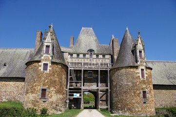 Fototapeta na wymiar Château de la Motte-Glain
