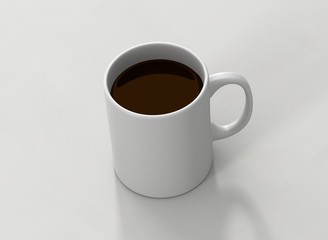 Kaffee Tasse weiss Vorlage mit Hintergrund