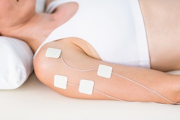 Woman having electrotherapy