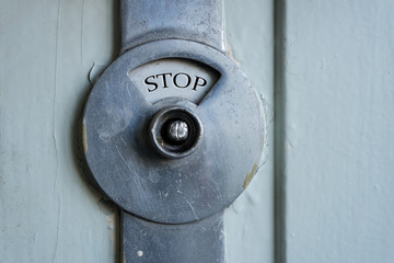 DDR Türschild Stop 01