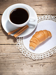 coffee and croissant