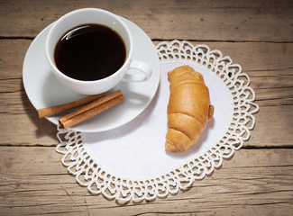 coffee and croissant