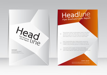 Vector design for Cover brochure flyer magazine in A4 size
