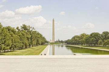 View of the Reflecting Pool & the Washington Monument