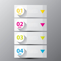 vector Abstract banner illustration Infographic.