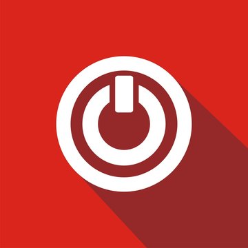 Icono on rojo sombra