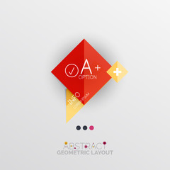 Modern abstract geometric info banner