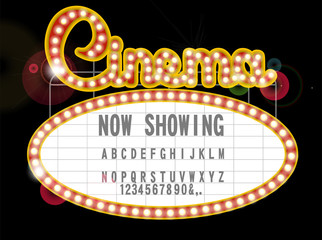 Obraz premium Cinema sign