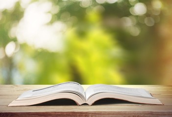 Book. Book of fantasy stories ,Reading a glowing fantasy book