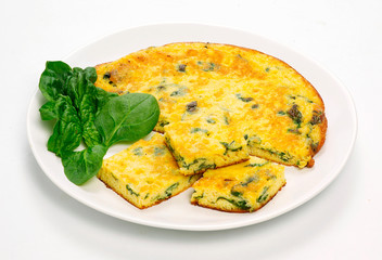 Frittata con spinaci