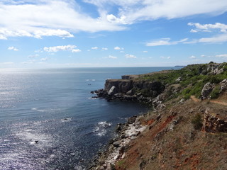 Fototapeta na wymiar Sea View from High Rocks