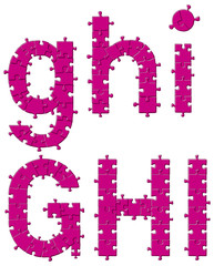 Puzzle Jigsaw Alphabet Letters