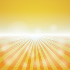 Obraz premium yellow-red Color Background With Sunburst at the lower side.