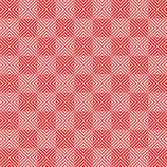 Square tiles seamless pattern, red and white