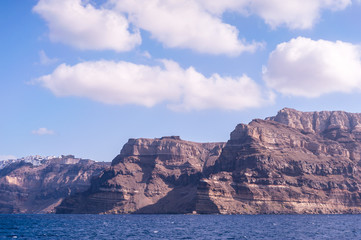 Fototapeta na wymiar View on Santorini island in Greece