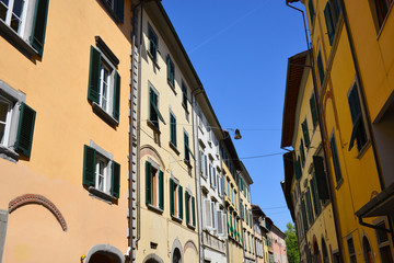 Facciata palazzo signorili, centro storico, Pisa