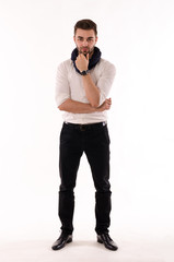 Beautiful sexy male model figure