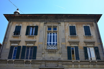 Facciata palazzo signorili, centro storico, Pisa