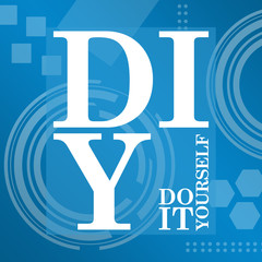 DIY Blue Abstract Background