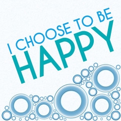 I Choose To Be Happy Blue Rings