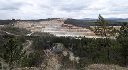 Limestone mine, Koneprusy, Czech republic