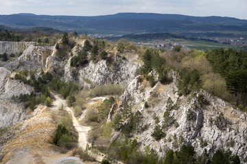 Fototapeta na wymiar Limestone mine, Koneprusy, Czech republic