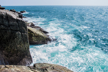 Rocks and ocean, beautiful landscape