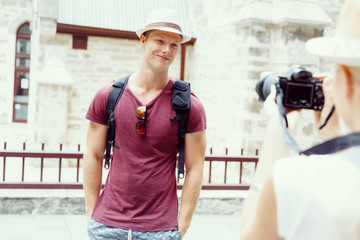 Young man posing for a photo