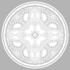 coloring book page for adults - zendala