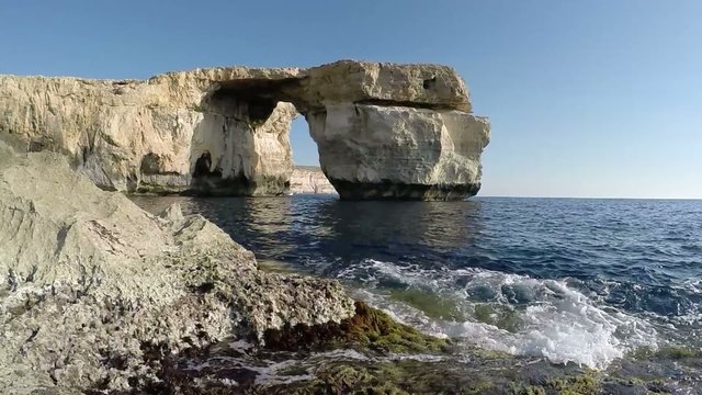 Gozo Azure Window Height, Malta Islands
