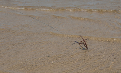 Anchor on beach