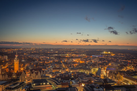 Leipzig bei Nacht