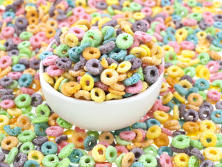 Morning colors table full cereal loops