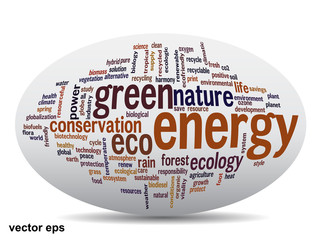 Conceptual ecology word cloud