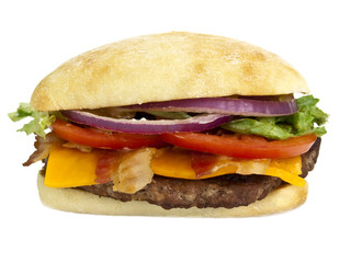 Hamburger blt front view